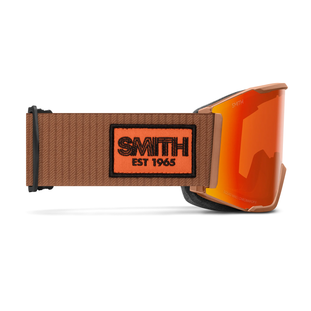 Smith Squad Mag Camel Warm Steel ChromaPop Everyday Red Mirror