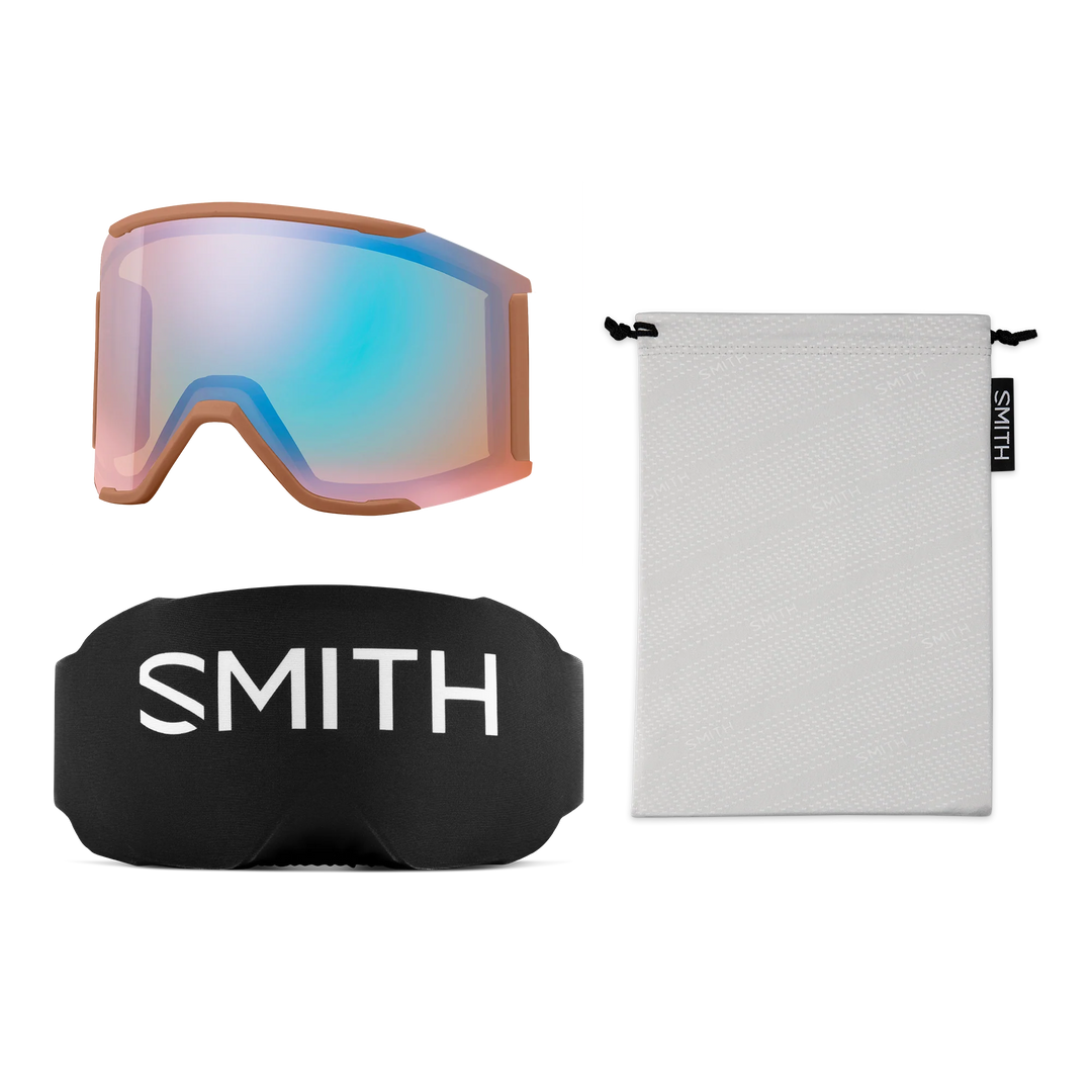 Smith Squad Mag Camel Warm Steel ChromaPop Everyday Red Mirror
