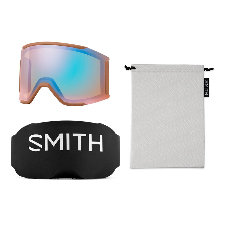 Smith Squad Mag Camel Warm Steel ChromaPop Everyday Red Mirror