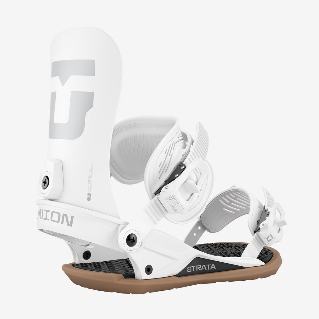 Union Strata Snowboard Bindings White