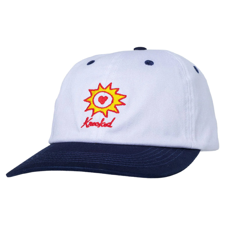 Krooked Sun Heart Snapback White