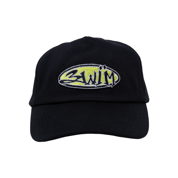 Swim11 5 Panel Hat - Black