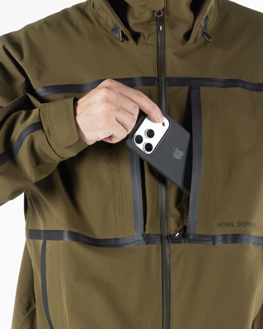 Howl Taped Jacket Olive