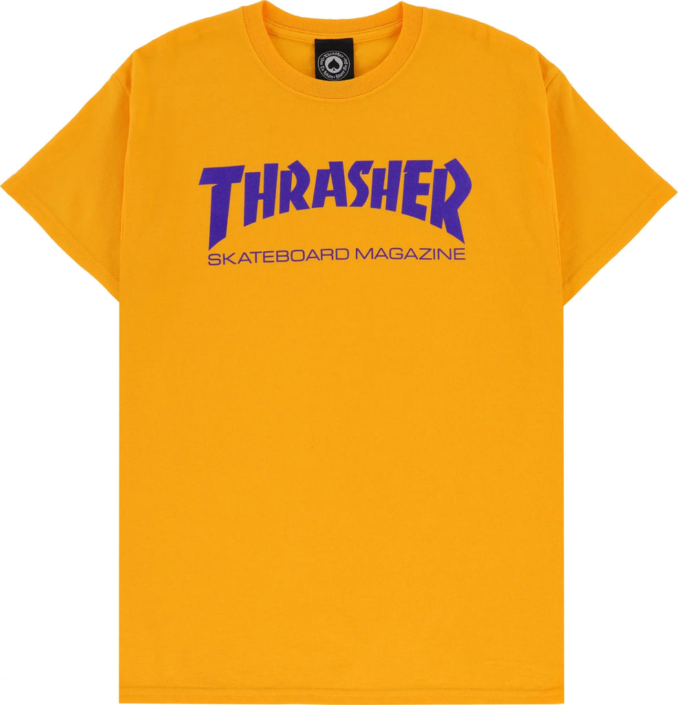 Thrasher Skate Mag T Shirt Yellow Eastern Boarder