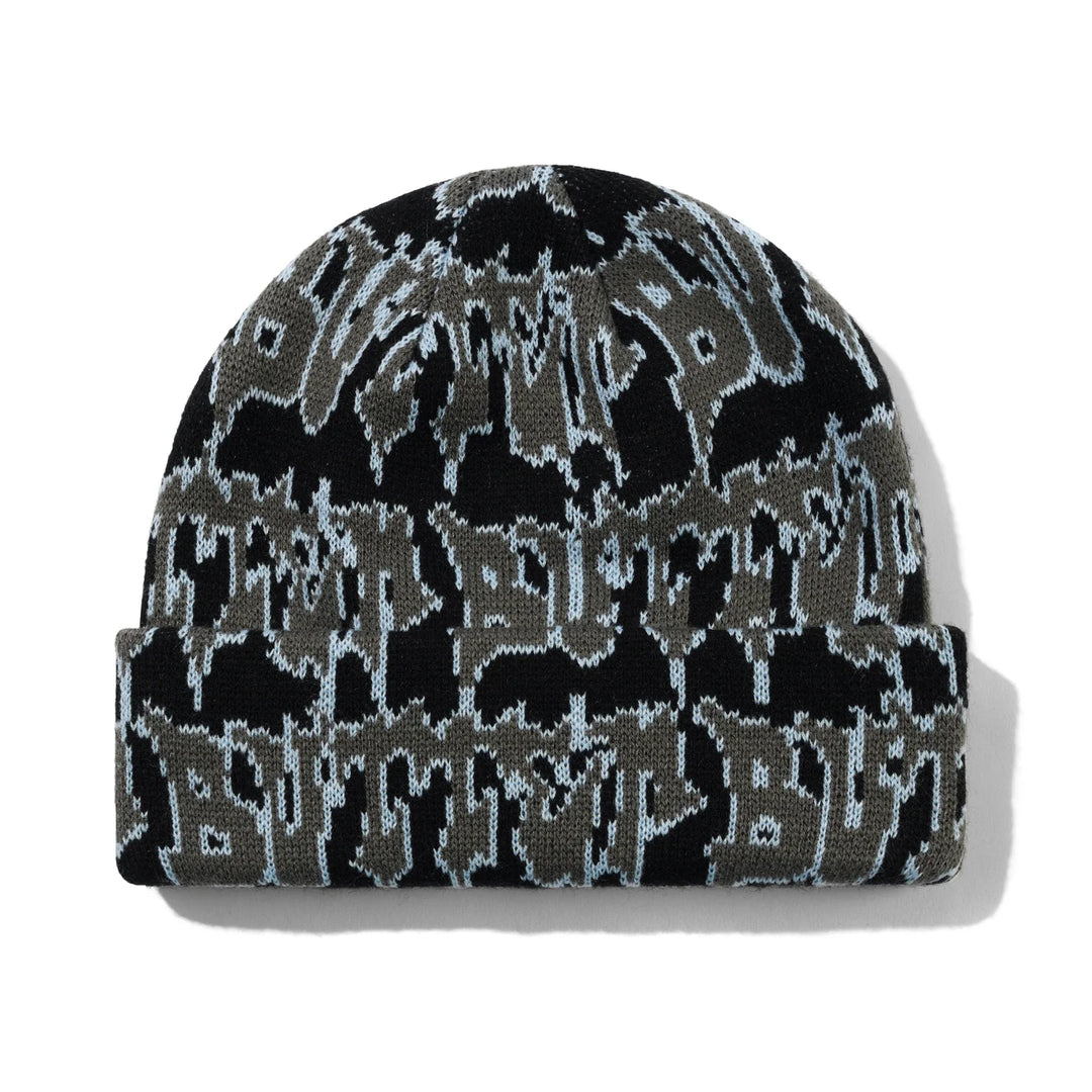Butter Goods Throw Beanie Black / Grey