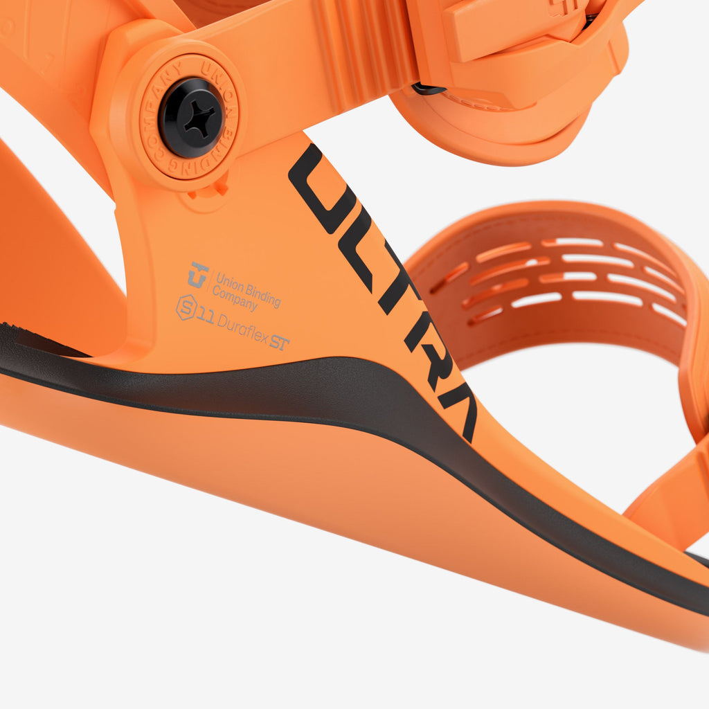 Union Ultra Men's Snowboard Bindings  Orange