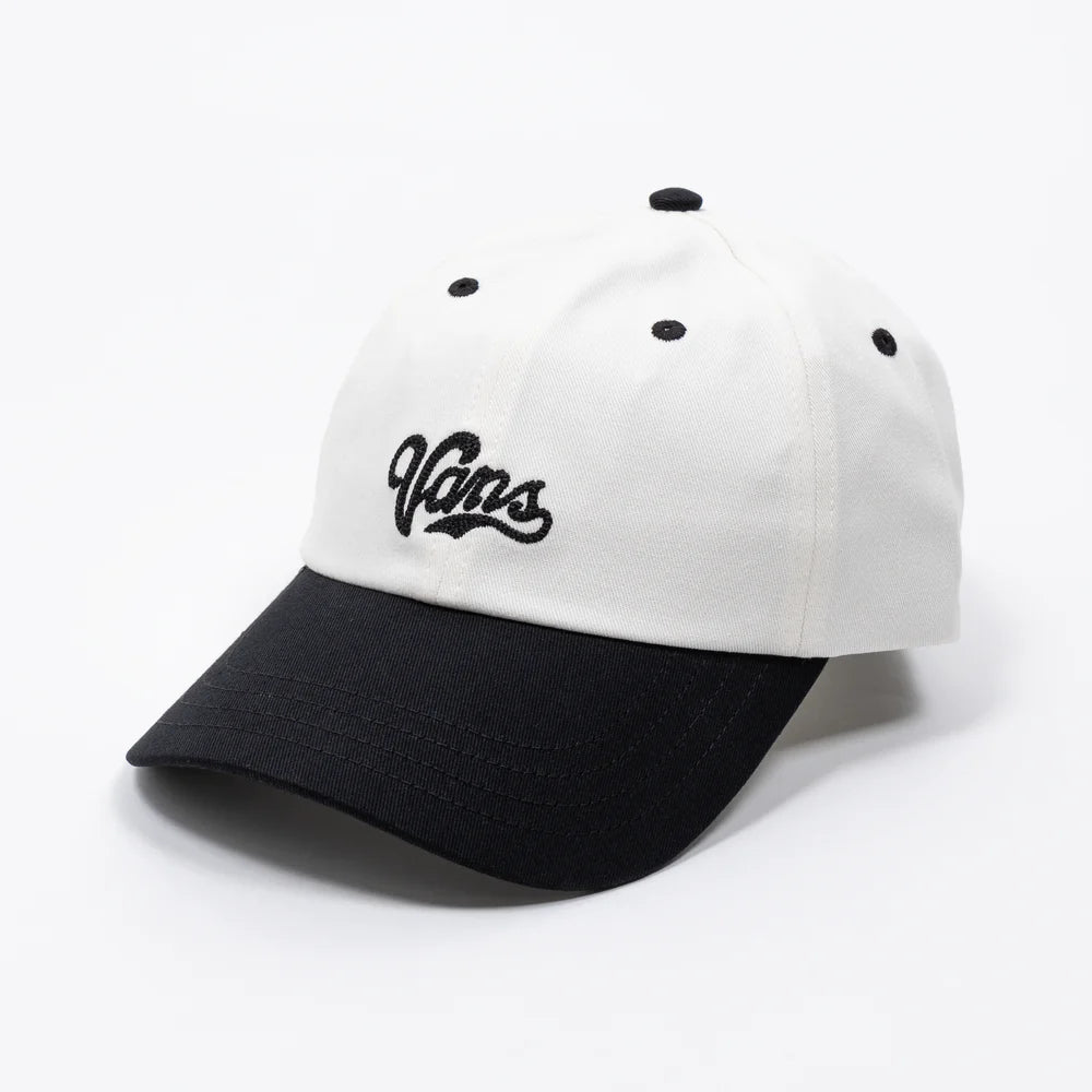 Vans Lefty Script Curved Bill Jockey Hat Black