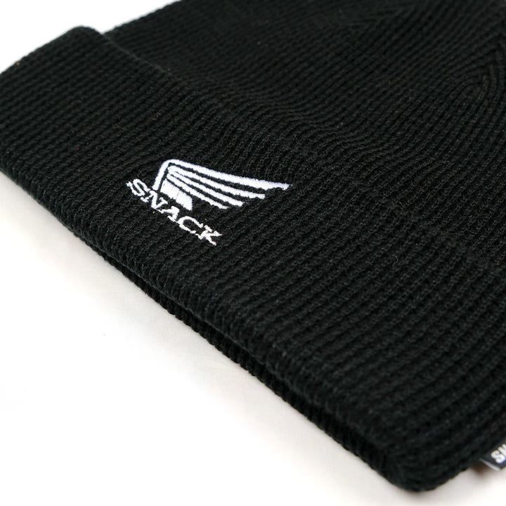 Snack Wings Waffle Beanie Black