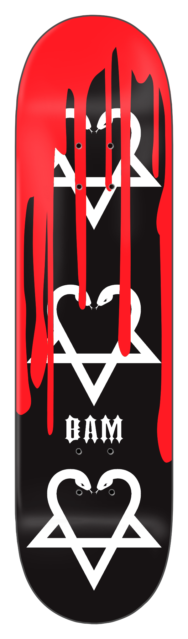 Zero x BAM Snakes With Blood Deck 8.25"