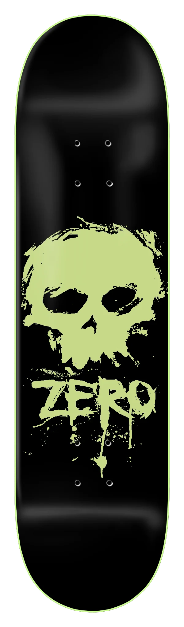 Zero Glow In The Dark Blood Skull (Dipped) Deck 8.25"