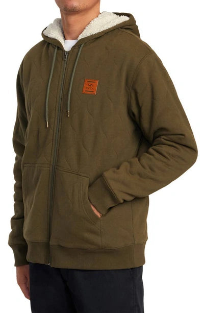 RVCA Arrow Fleece Zip UP Sweatshirt