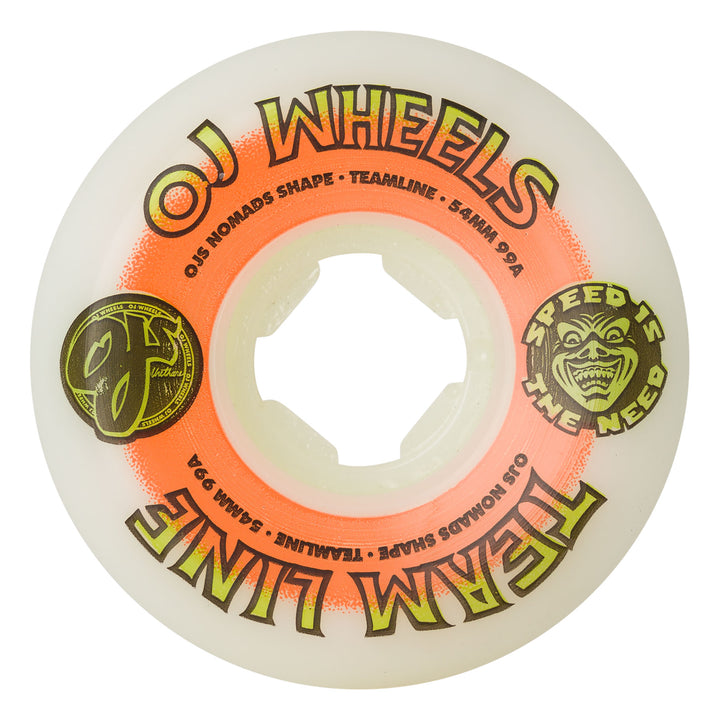 OJ Team Line Original White Orange/Green Nomads 99A 54mm