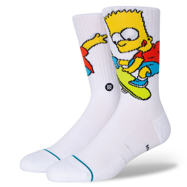 Simpsons Bart Simpson  Crew Socks