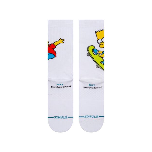 Simpsons Bart Simpson  Crew Socks