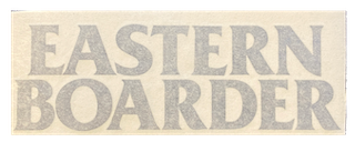 Eastern Boarder Vinyl Stacked  Logo Die Cut