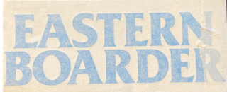 Eastern Boarder Vinyl Stacked  Logo Die Cut