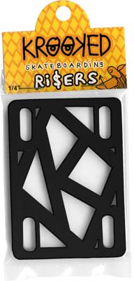 Krooked Risers Black 1/4 Inch